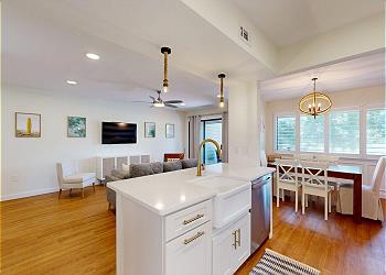 Kitchen Opens to Dining Room