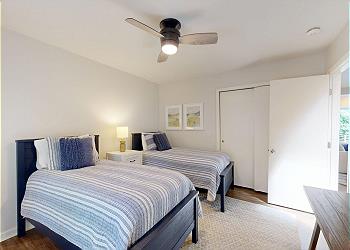 First Floor Guest Bedroom with Two Twins