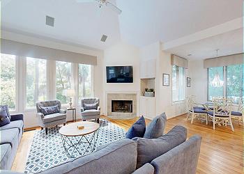Living Room with HDTV