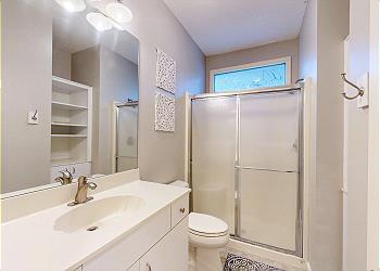 Guest Bathroom with Tub and Shower Combination