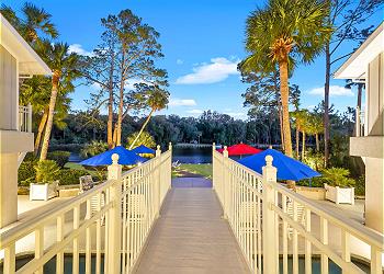 Walkover Bridge with View of the 11-mile Lagoon System