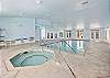 Did we mention there is a heated indoor pool, as well? So never worry about an occasional rainy day or a cooler off season day! There is still fun to be had at Purple Parrot!  
