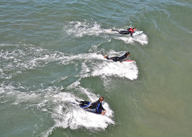 Body Boarders at A Street