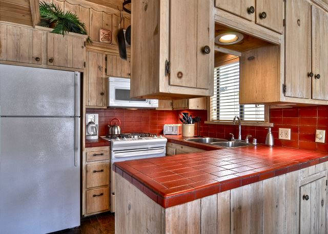 The kitchen has all the conveniences of home