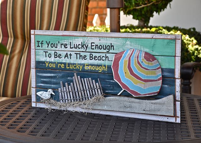 If you're lucky enough to be at the beach...