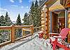 Additional views of the outdoor seating/deck area - 10 Southface Breckenridge Vacation Rental