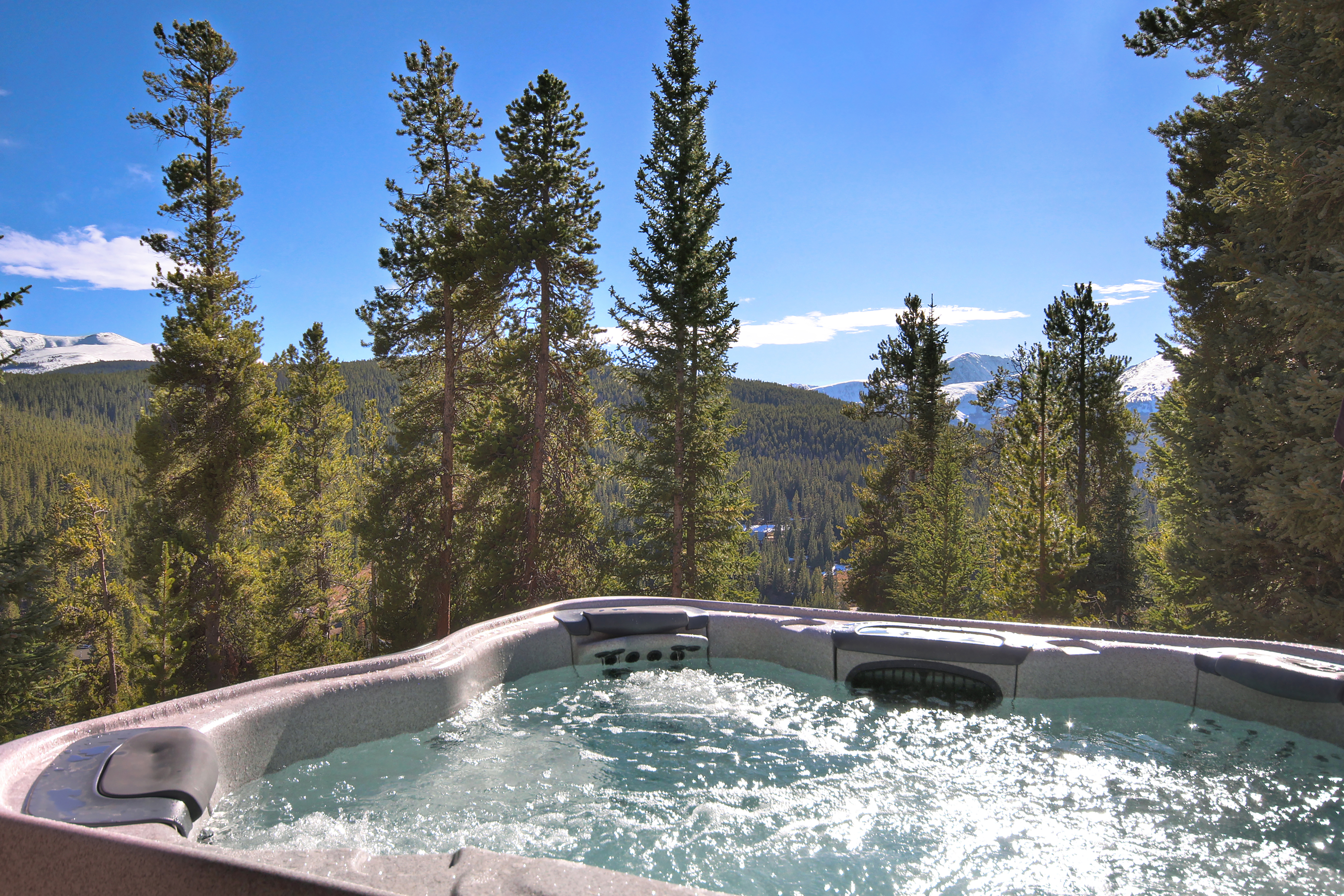 Hot Tub – Located on lower level deck off family room - 10 Southface Breckenridge Vacation Rental