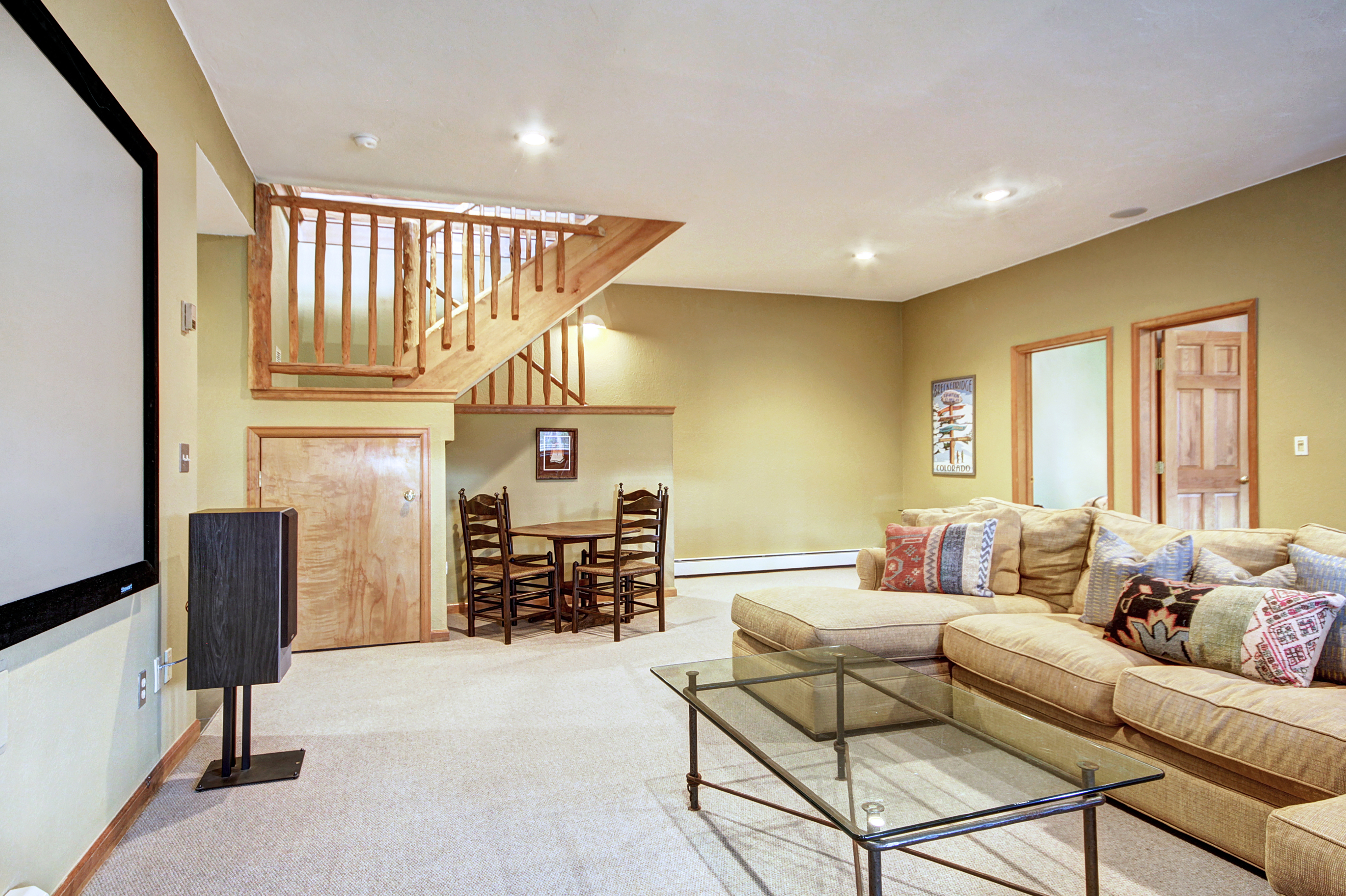 Additional view of lower level family room with game table - 10 Southface Breckenridge Vacation Rental