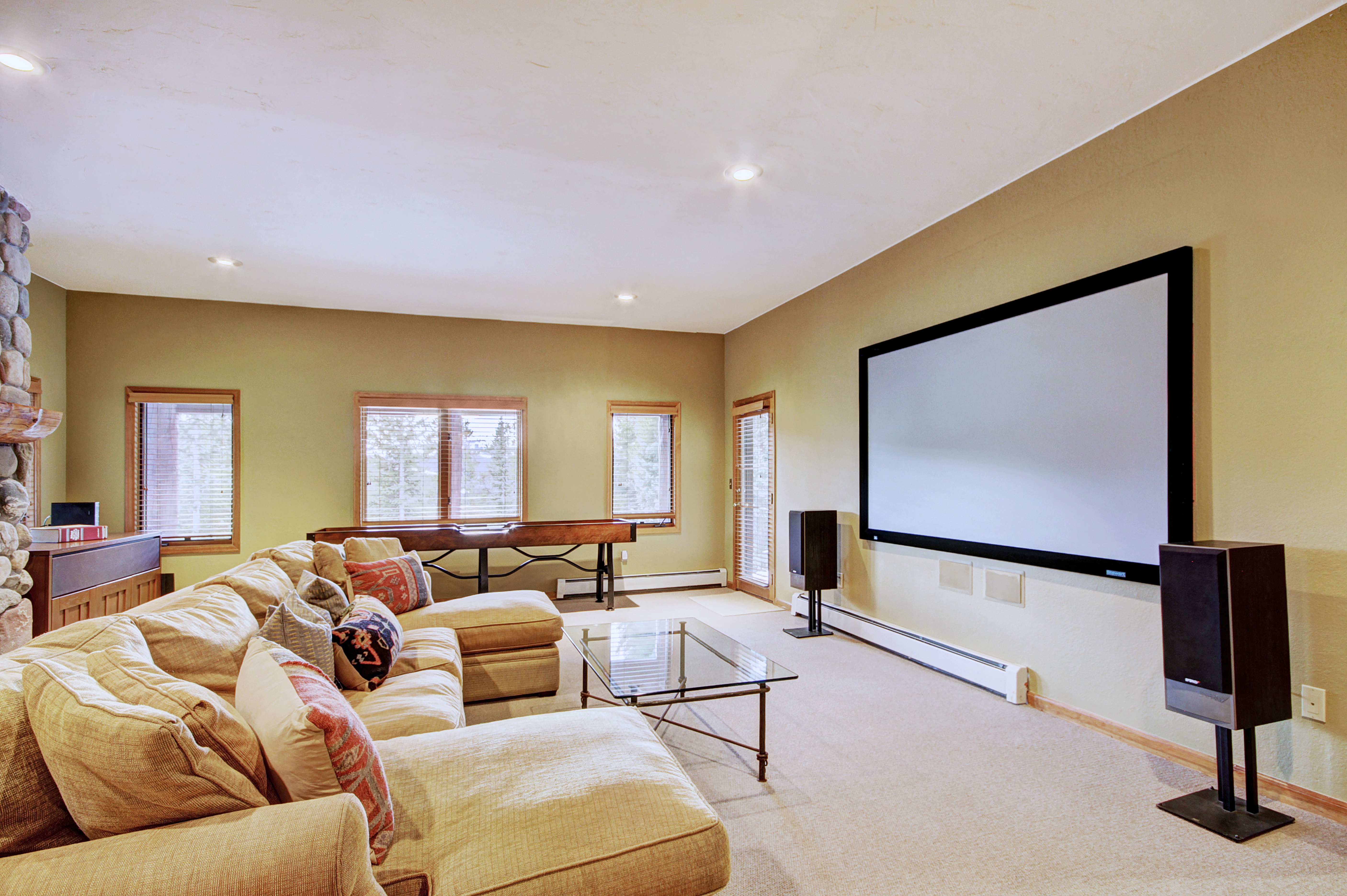 The lower level family room is the perfect gathering place for the group - 10 Southface Breckenridge Vacation Rental