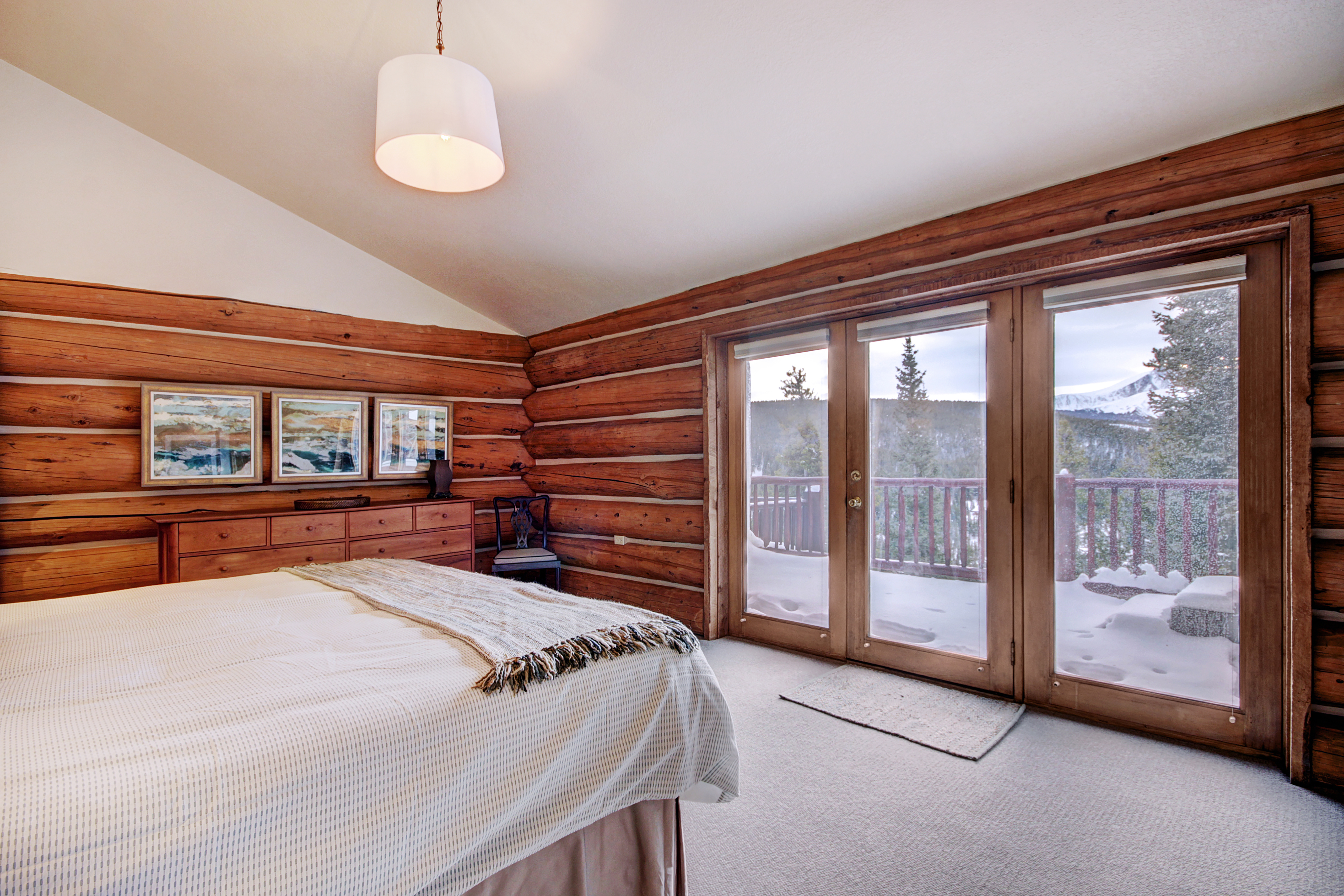 Main level master with King-size bed and deck access - 10 Southface Breckenridge Vacation Rental