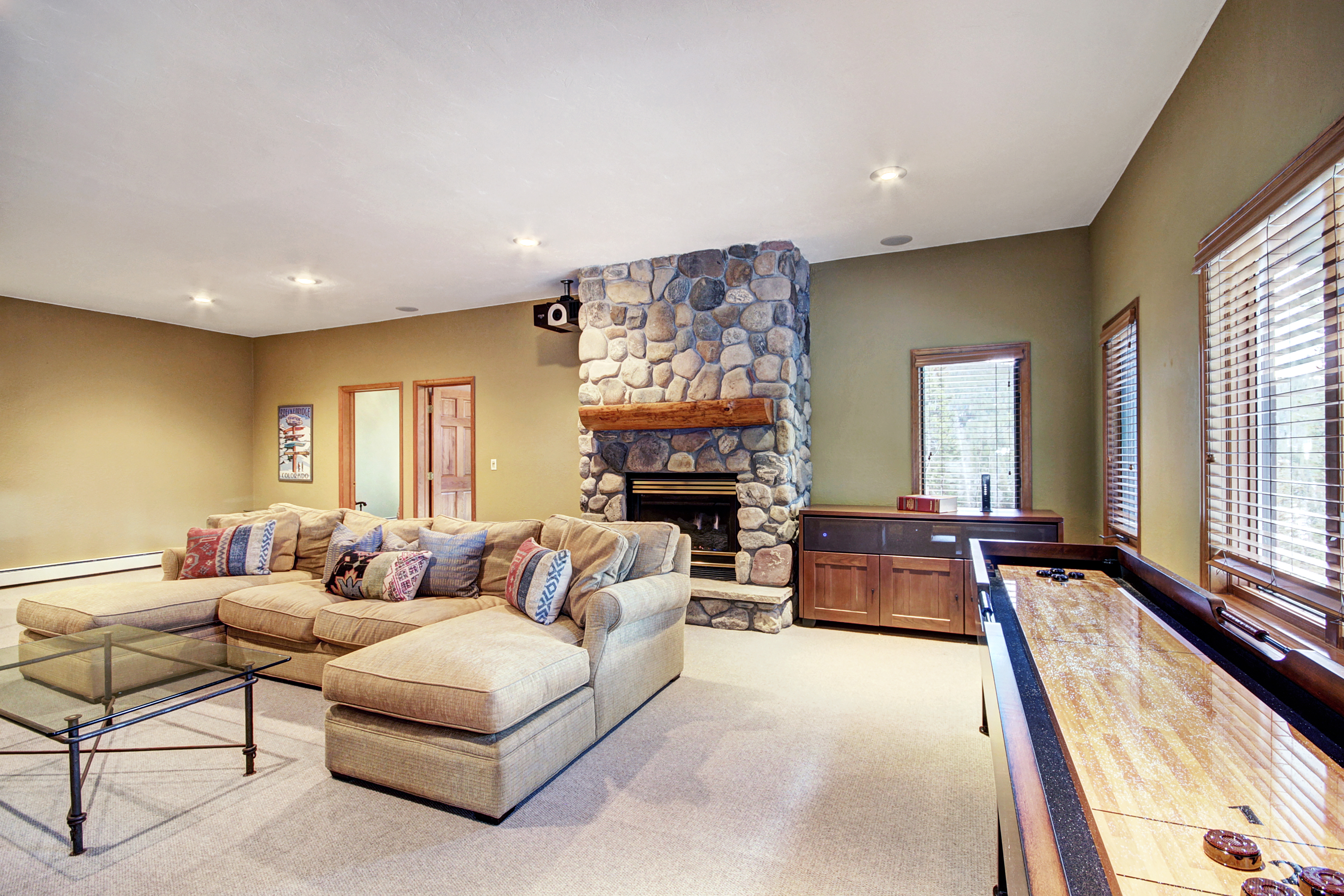Play shuffleboard or warm by the gas fireplace - 10 Southface Breckenridge Vacation Rental