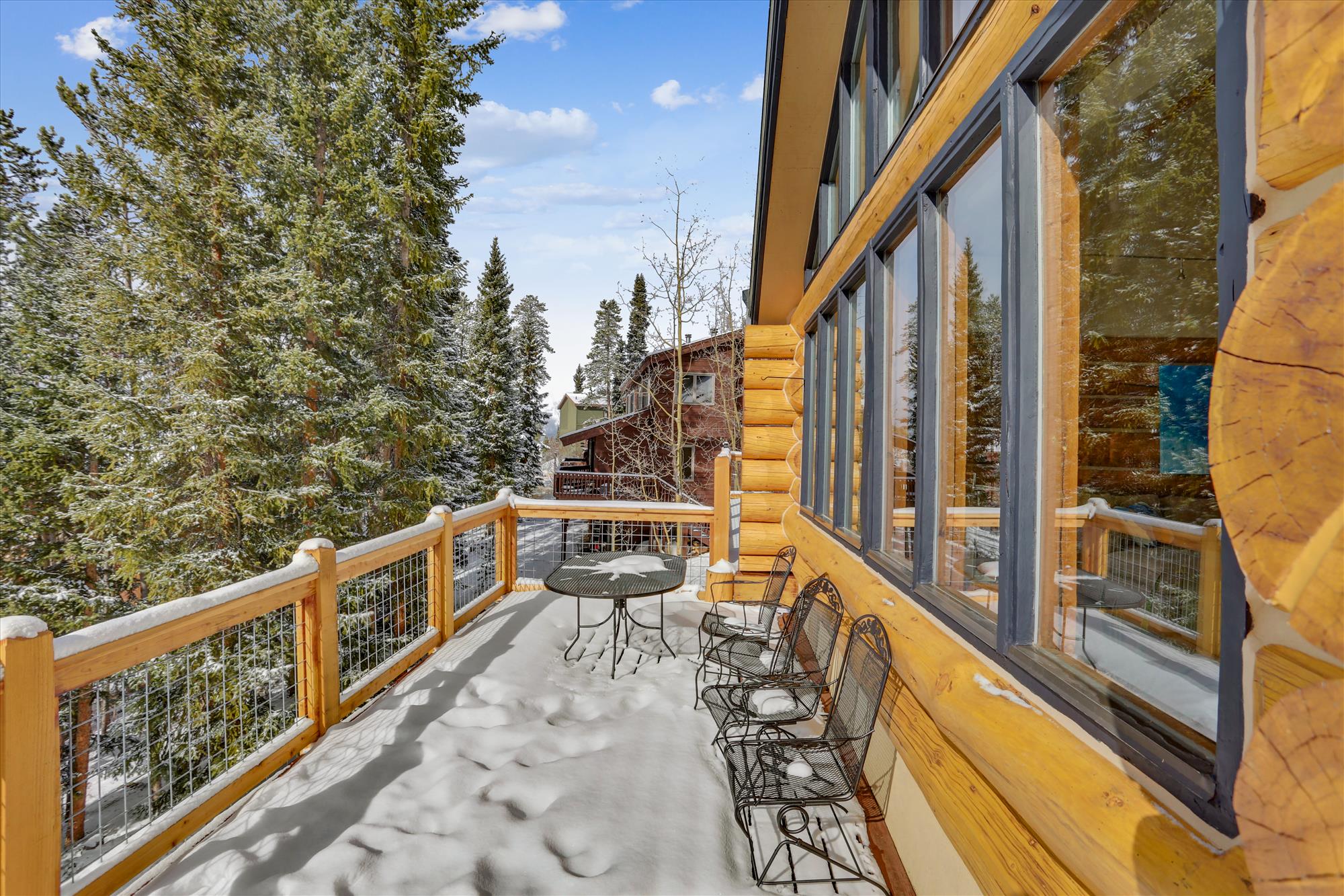 Additional views of the outdoor seating/deck area - 10 Southface Breckenridge Vacation Rental