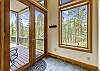 Exit from the dining room to the large patio - Evergreen Lodge Breckenridge Vacation Rental 