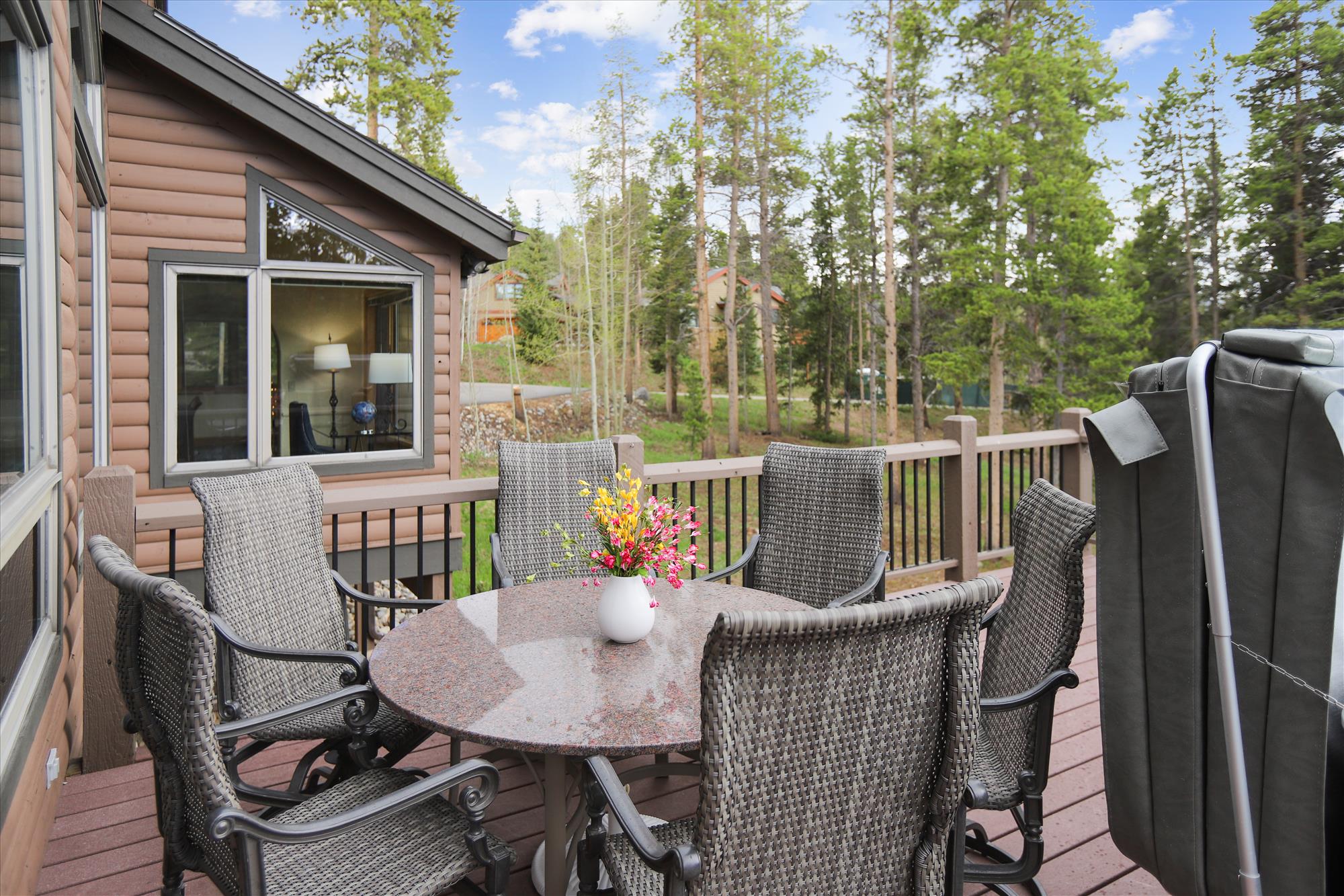 Additional outdoor dining view - Evergreen Lodge Breckenridge Vacation Rental