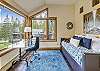 Bonus room off of the master with daybed and office desk - Evergreen Lodge Breckenridge Vacation Rental 