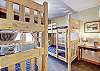 Two twin over twin bunks located in the lower bunk room - 4 O’Clock Lodge D26 Breckenridge Vacation Rental 