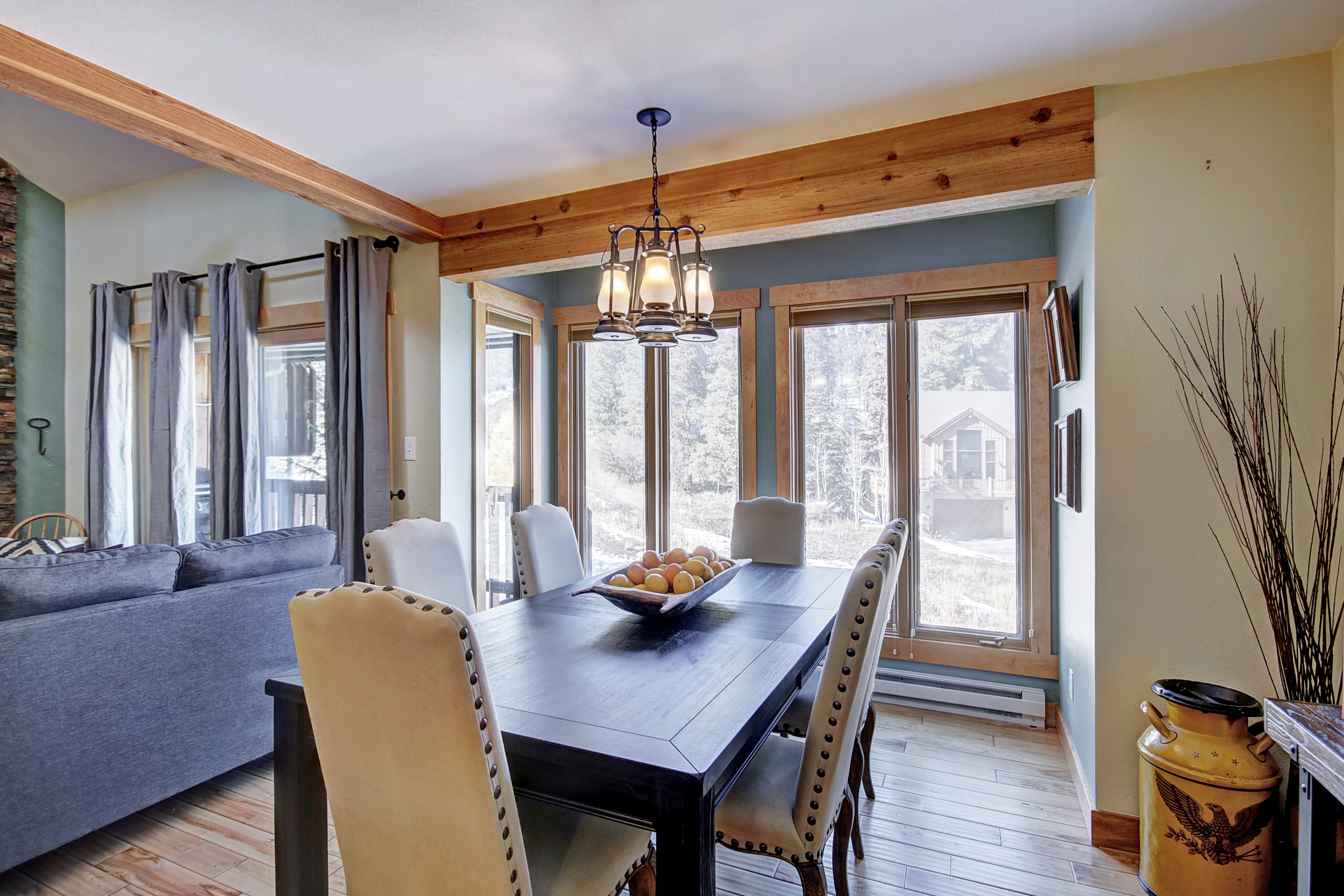 Seating for 2 at the kitchen bar - 4 O’Clock Lodge D26 Breckenridge Vacation Rental