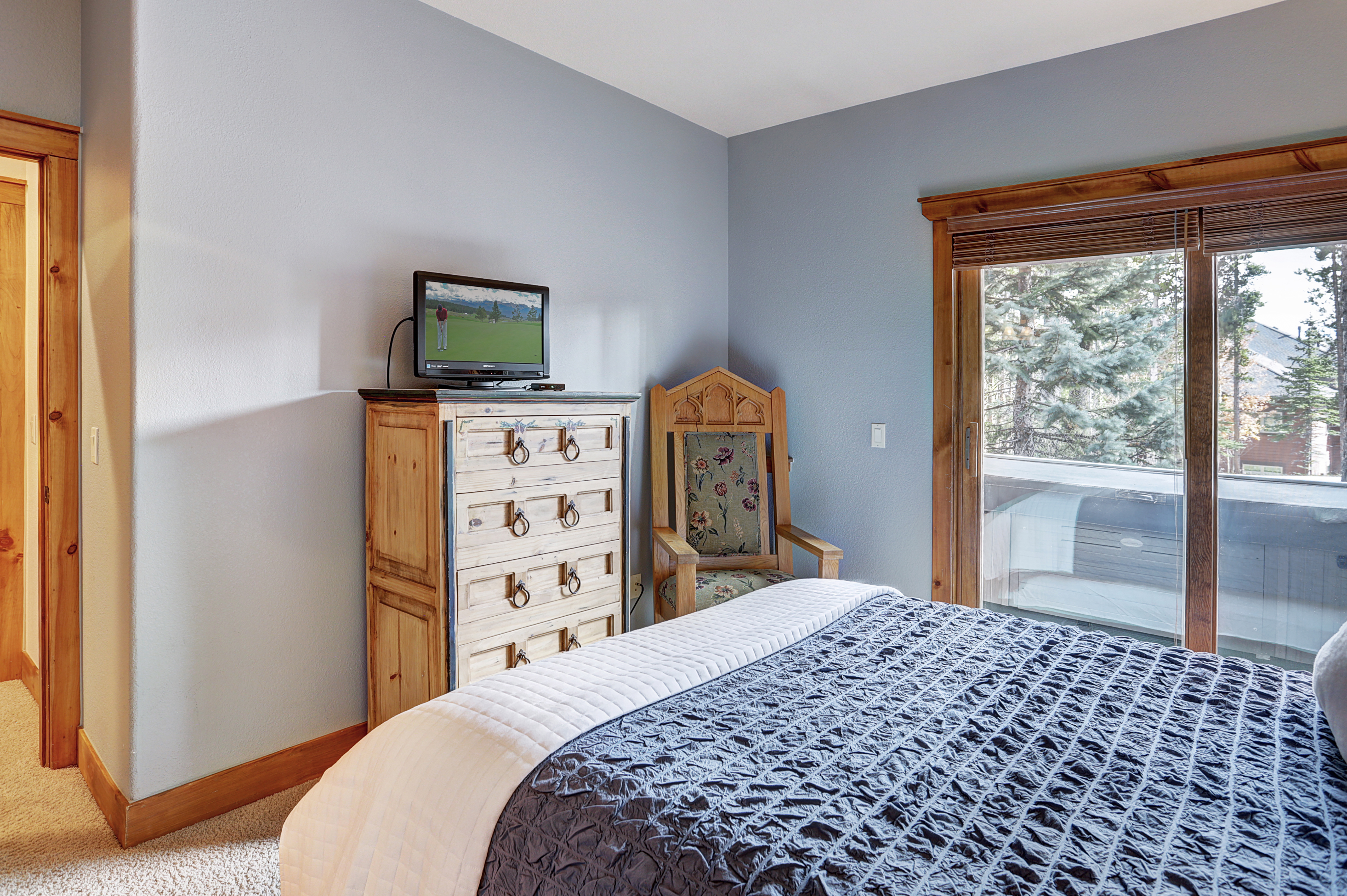 Relax and wind down in this cozy queen bedroom - Amber Sky Breckenridge Vacation Rental
