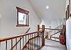 Upper level landing overlooking the living space downstairs - Amber Sky Breckenridge Vacation Rental 