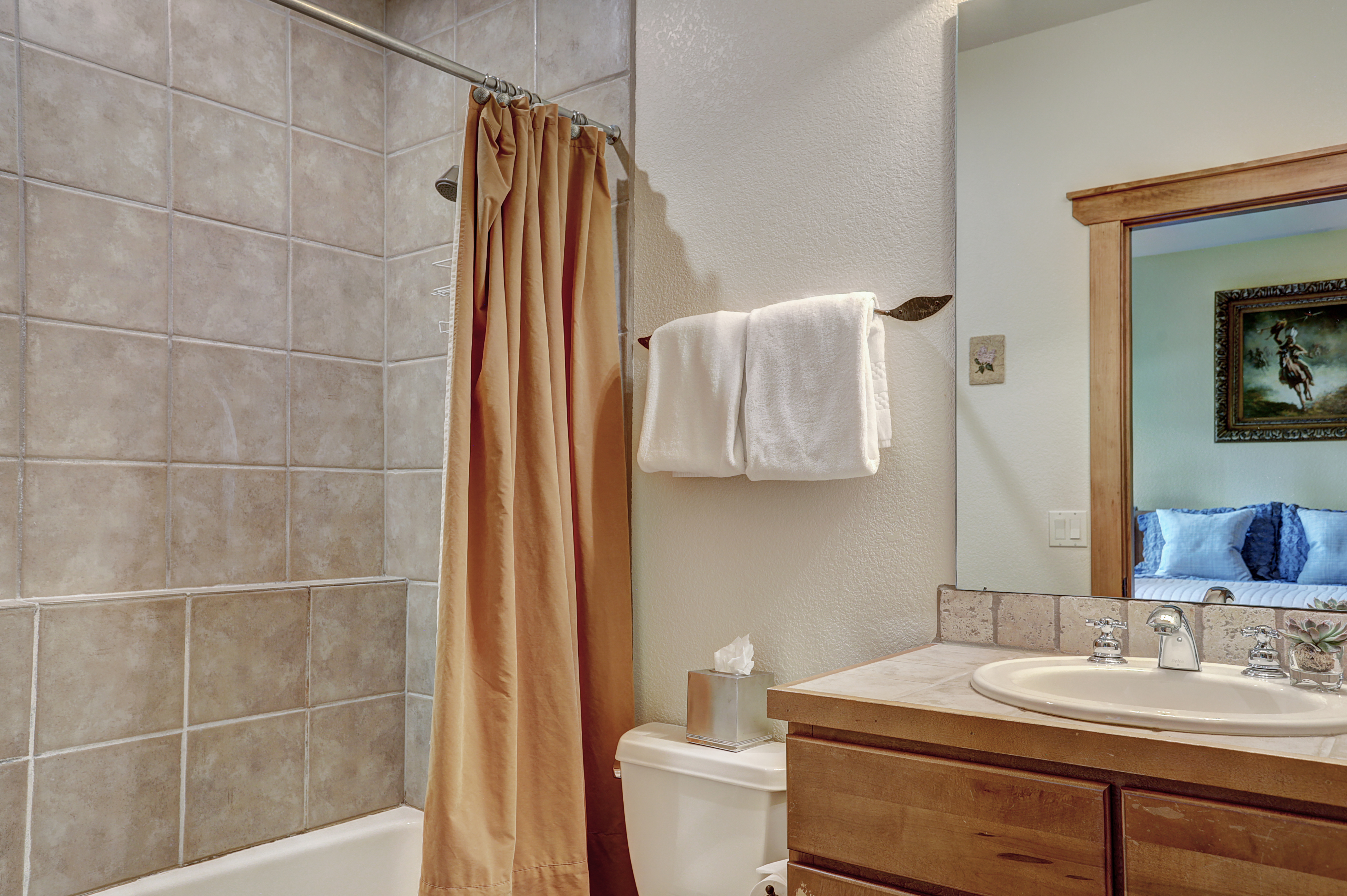 Private bathroom for lower level queen bedroom - Amber Sky Breckenridge Vacation Rental