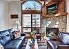 Relax with family and friends in this spacious living area - Amber Sky Breckenridge Vacation Rental 