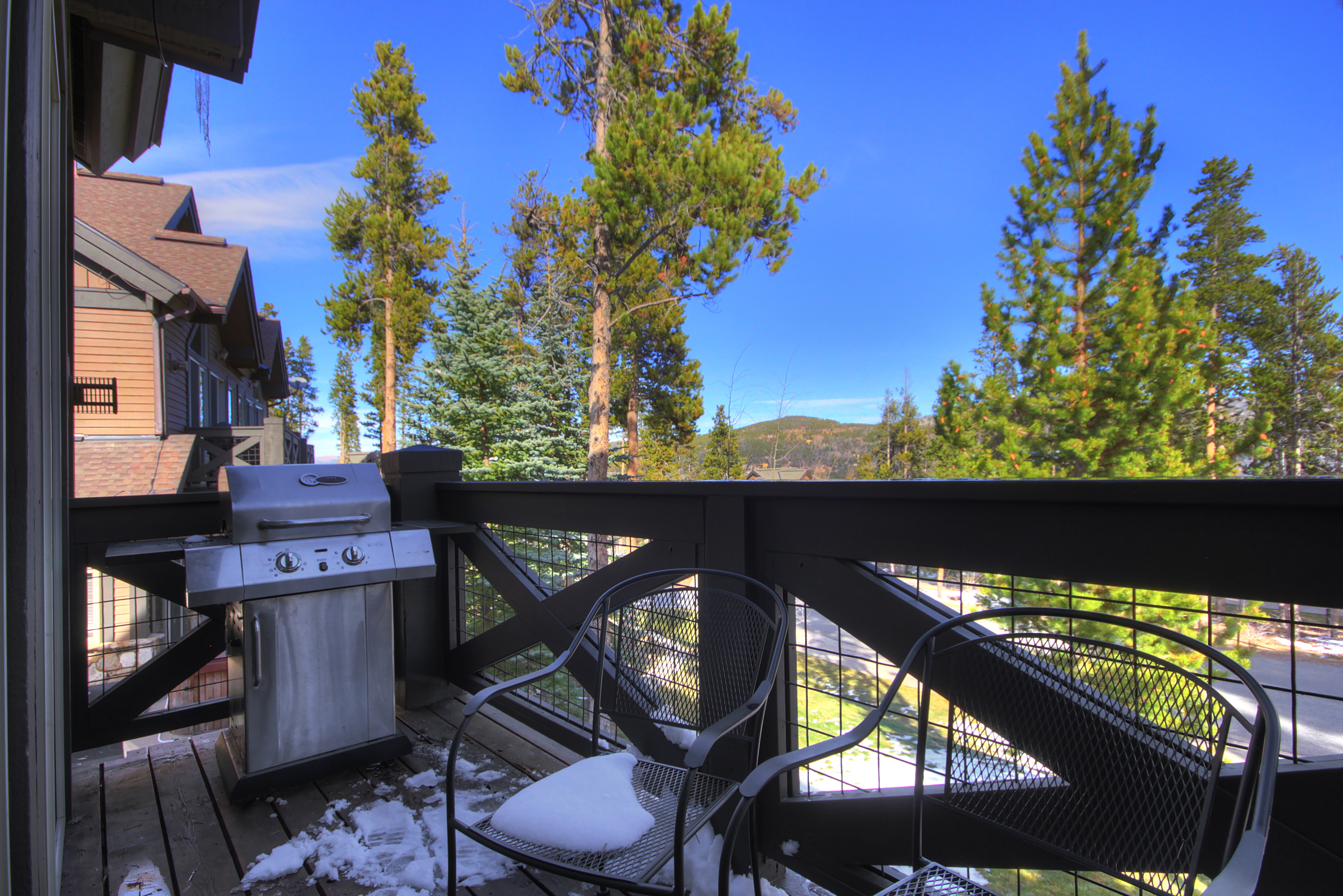 Grill some delicious burgers and hotdogs on a beautiful summer night - Amber Sky Breckenridge Vacation Rental