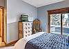 Relax and wind down in this cozy queen bedroom - Amber Sky Breckenridge Vacation Rental 