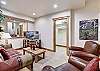 Watch a movie with friends and family in this lower level living space - Amber Sky Breckenridge Vacation Rental 