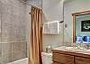Private bathroom for lower level queen bedroom - Amber Sky Breckenridge Vacation Rental 
