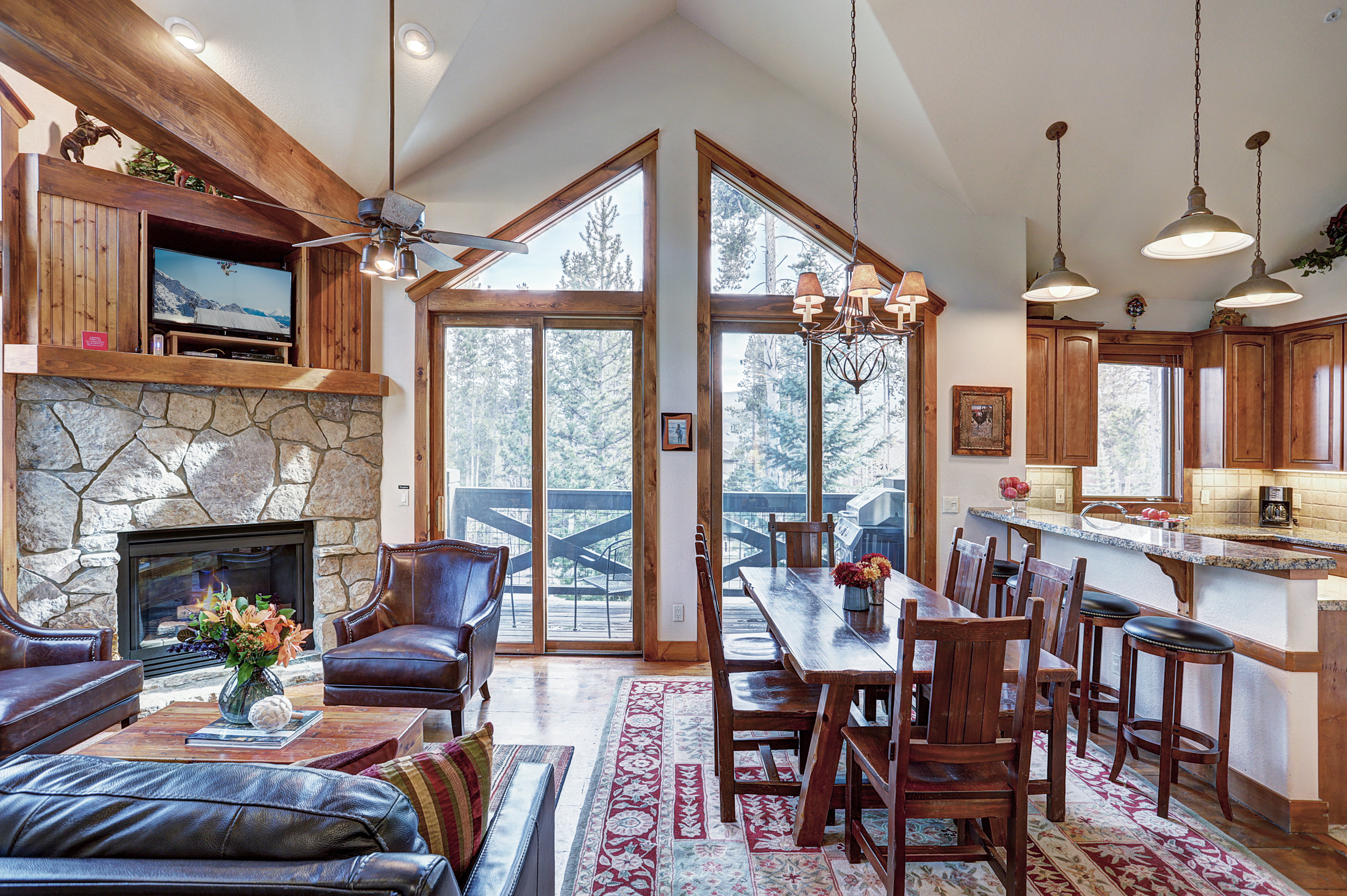Have a wonderful meal in the open concept dining area with ample space - Amber Sky Breckenridge Vacation Rental