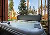 Soak in this large hot tub after a chilly day on the ski slopes - Amber Sky Breckenridge Vacation Rental 