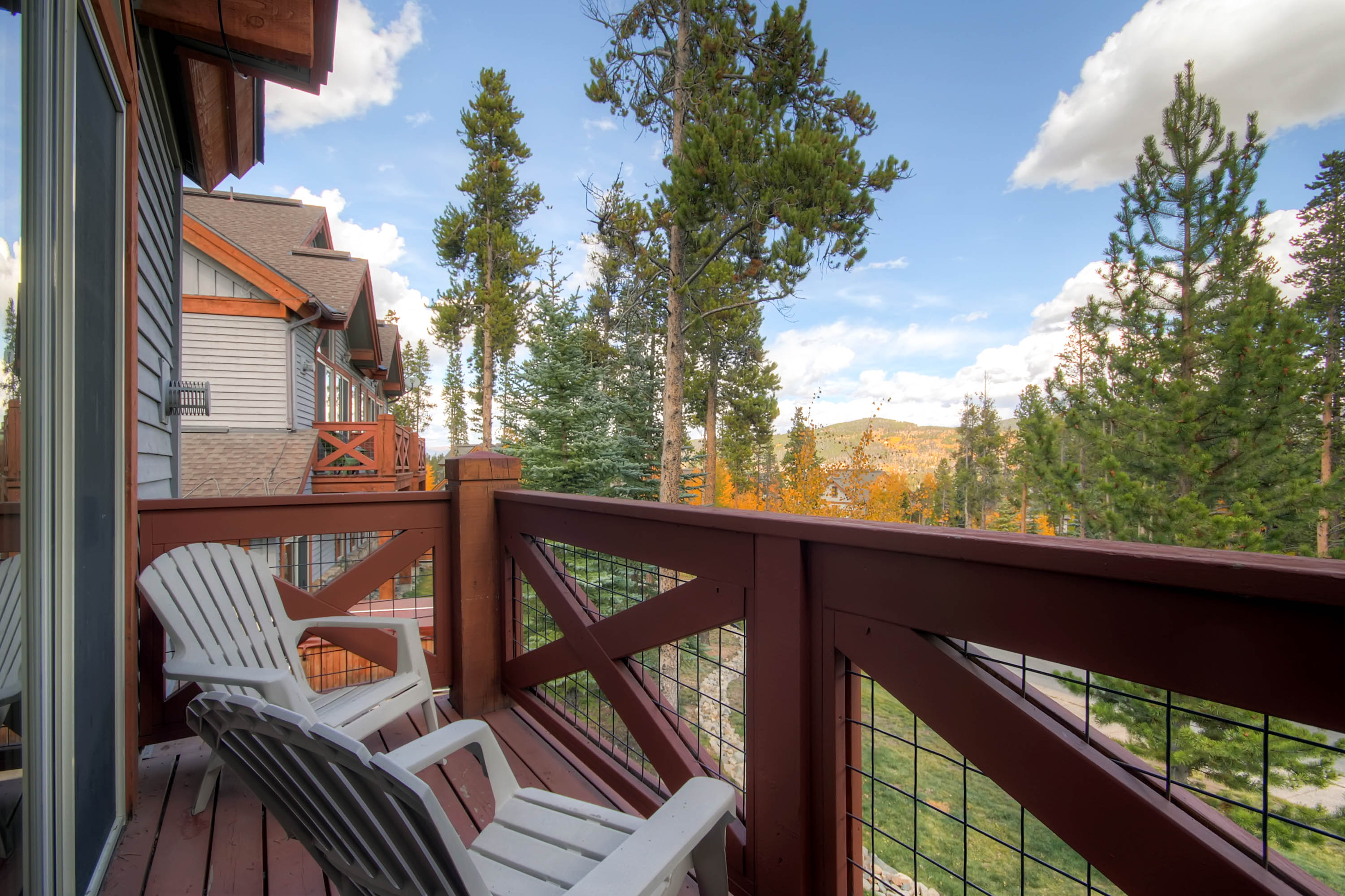 Balcony deck area off of the living area - Amber Sky Breckenridge Vacation Rental