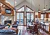Have a wonderful meal in the open concept dining area with ample space - Amber Sky Breckenridge Vacation Rental 