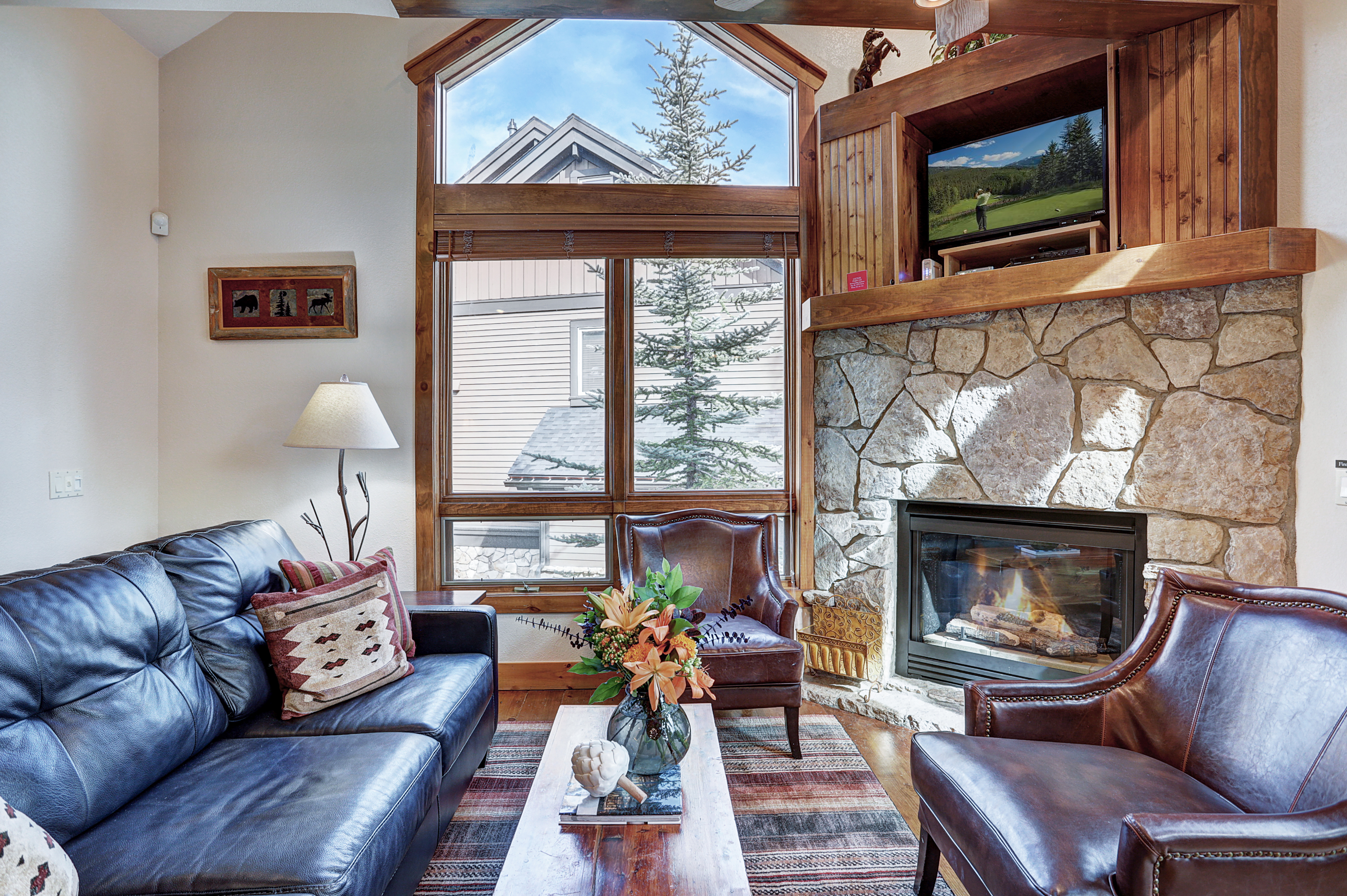 Relax with family and friends in this spacious living area - Amber Sky Breckenridge Vacation Rental