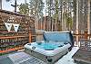 Relax after the days' activities in the private hot tub - Arrow Darrow Breckenridge Vacation Rental 