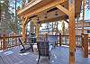 Deck with outdoor seating and gas grill - Arrow Darrow Breckenridge Vacation Rental 