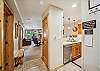 Entryway view overlooking kitchen, dining and living areas - Atrium 108 Breckenridge Vacation Rental 