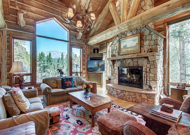 Enjoy the ample natural light and 360 views - Bear Lodge Breckenridge Vacation Rental