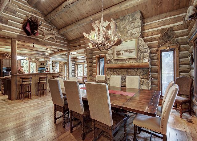 Dining table seats 10 - Bear Lodge Breckenridge Vacation Rental