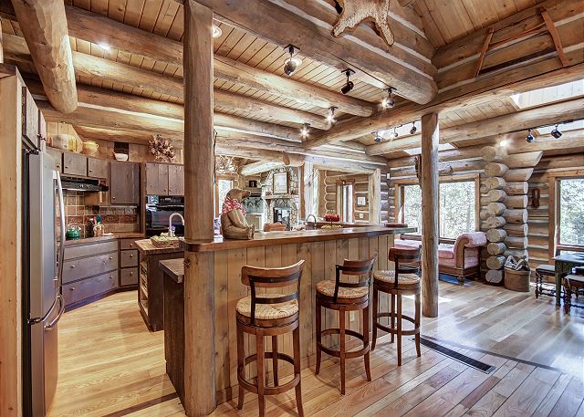 Additional kitchen bar island view - Bear Lodge Breckenridge Vacation Rental
