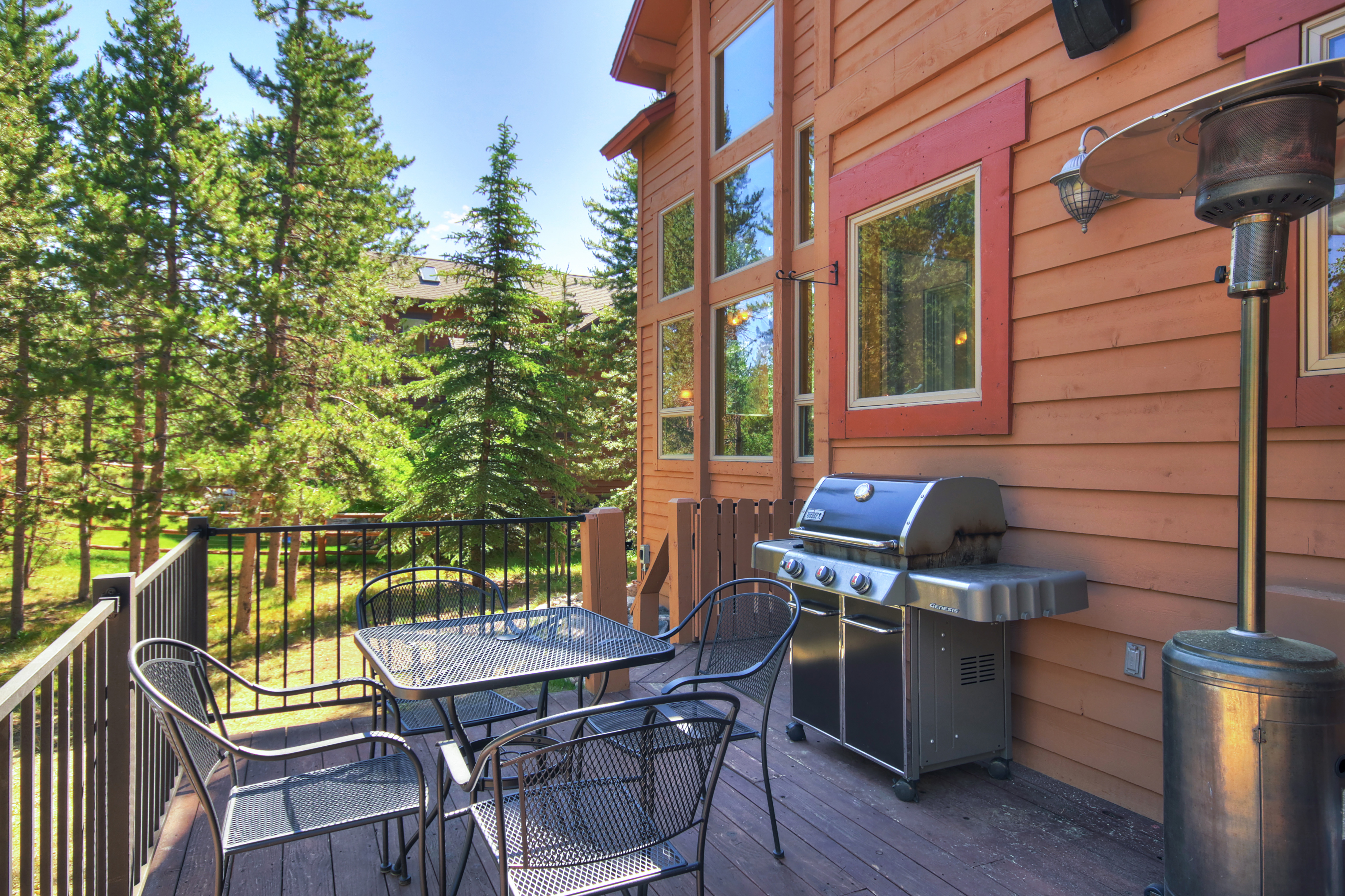 Gas grill located on the main level deck. - Buffalo Mountain Vista Frisco Vacation Rental