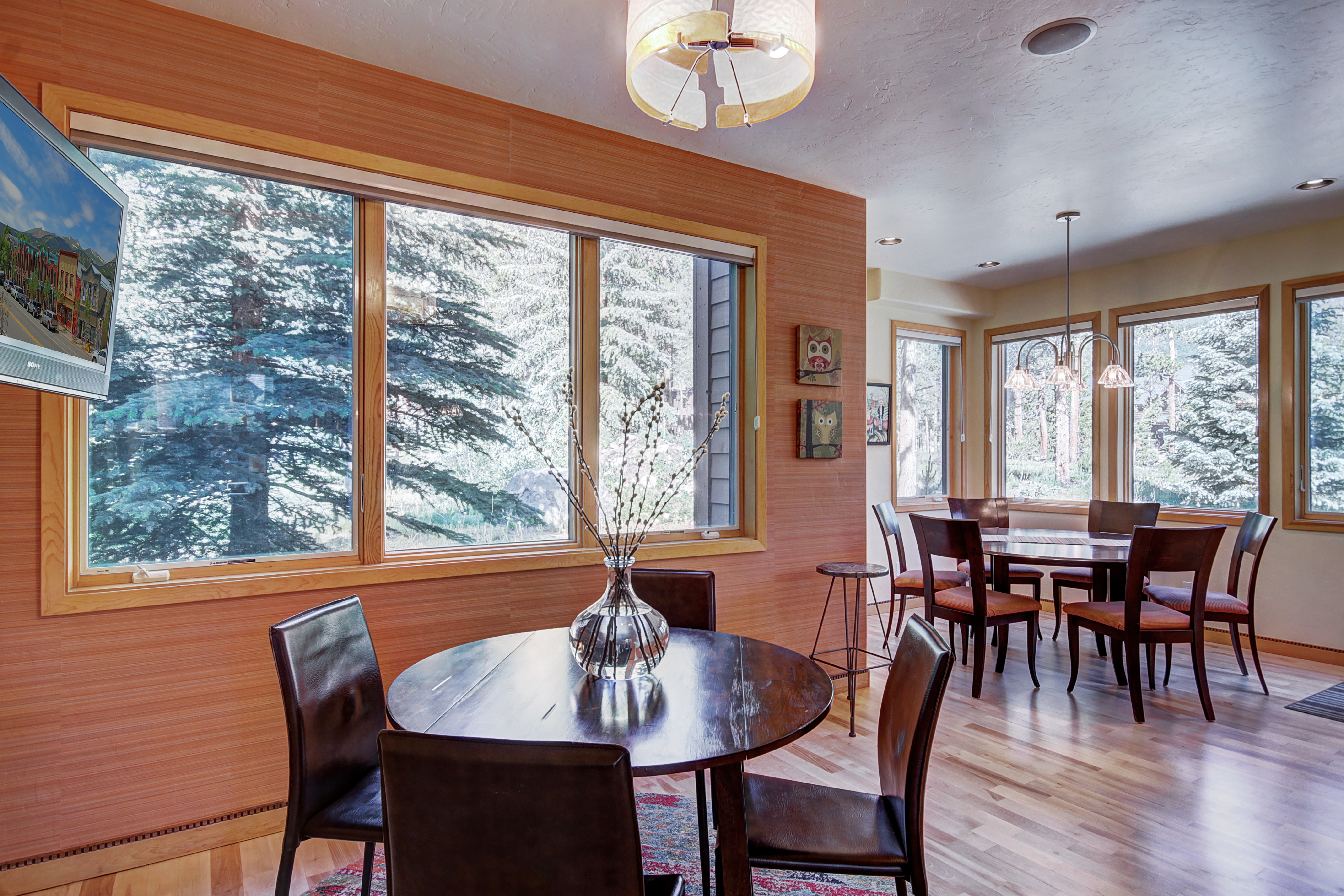 Seating for 6 at the dining room table and 4 in the breakfast nook. - Buffalo Mountain Vista Frisco Vacation Rental