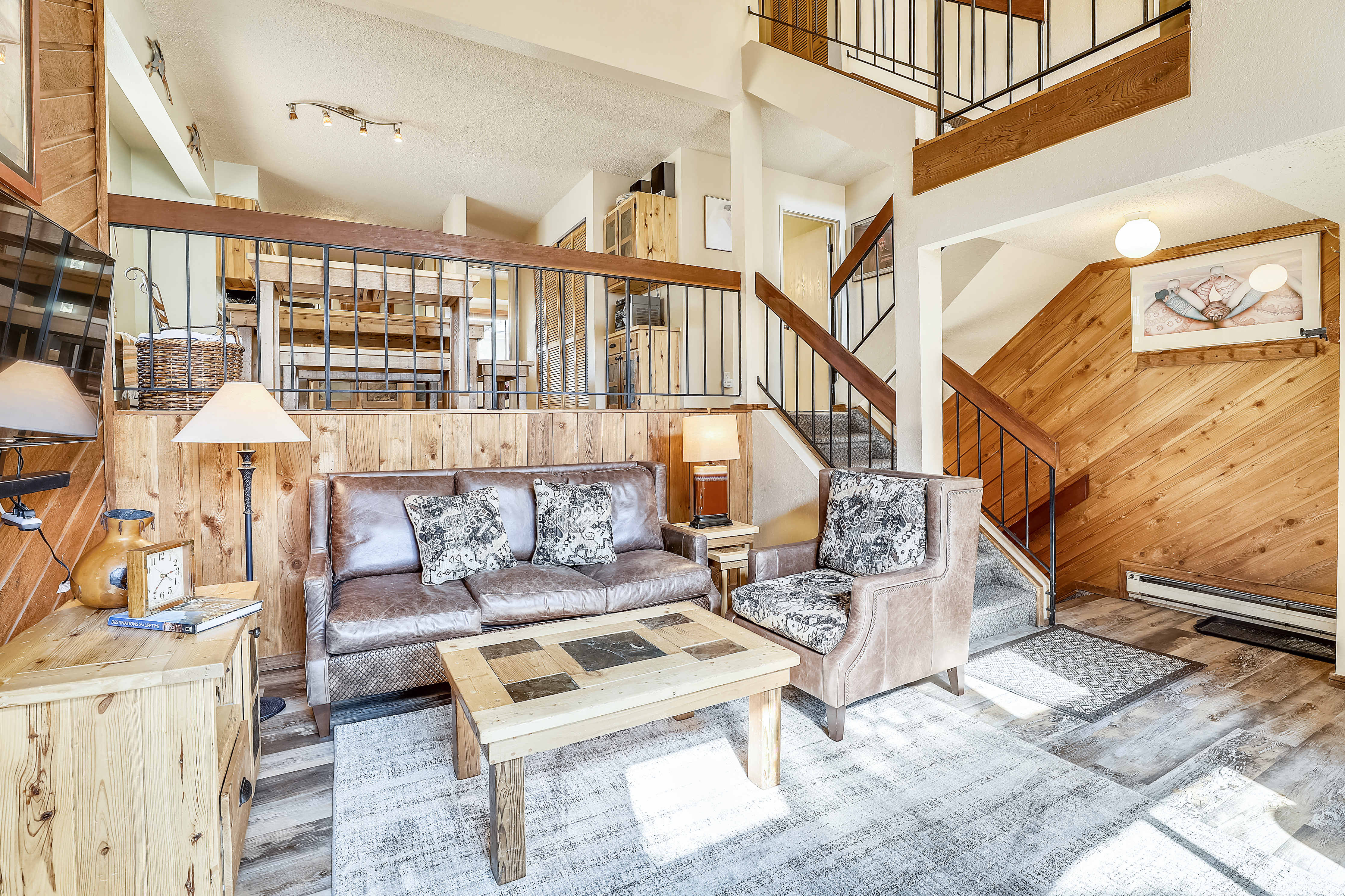 Cozy living room on the second level - Cedars 2 Breckenridge Vacation Rental