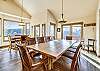 Seating for 8 at the dining room table. - Charter Ridge 10 Breckenridge Vacation Rental 