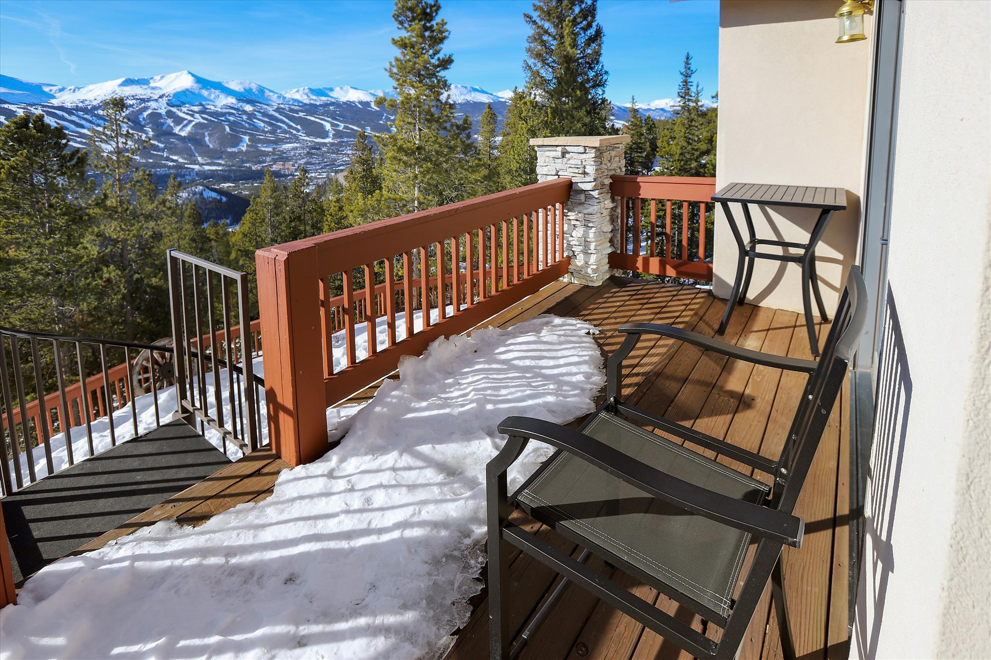 Sit on the deck in the mornings and have a cup of coffee while taking the breathtaking views.