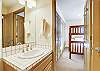 Lower level bathroom for the queen with bunks bedroom. - Charter Ridge 10 Breckenridge Vacation Rental 