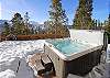 Hot tub area with beautiful panoramic views of the mountains. - Charter Ridge 10 Breckenridge Vacation Rental 