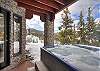 Soak in the large hot tub after a long day in Breckenridge. - Charter Ridge 60 Breckenridge Vacation Rental 