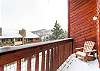 Mountain views from the private patio. - Cimarron 301 Breckenridge Vacation Rental 