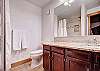 Newly updated master bathroom located in the hall. - Cimarron 301 Breckenridge Vacation Rental 